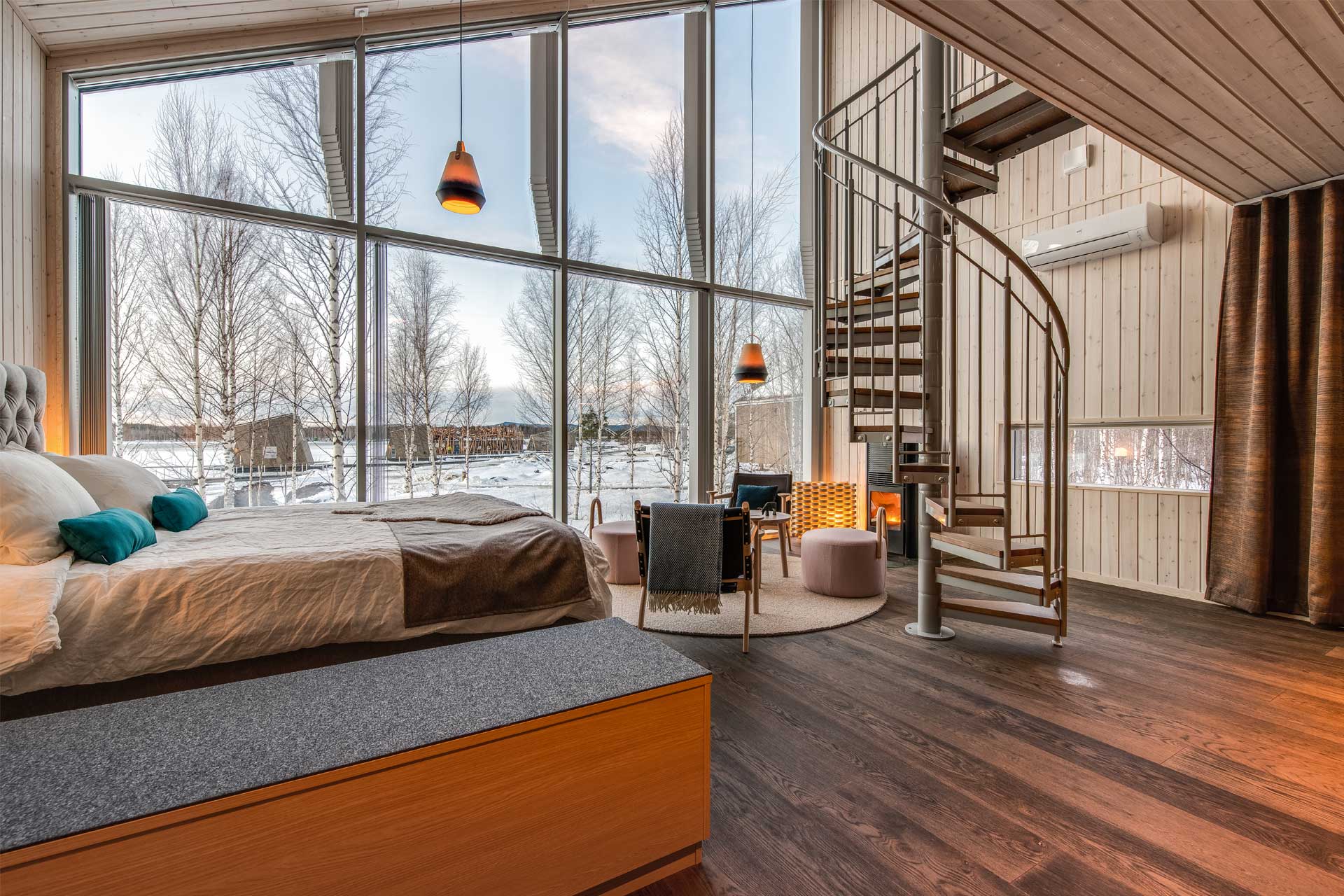 An interior shot of Arctic Bath in Sweden