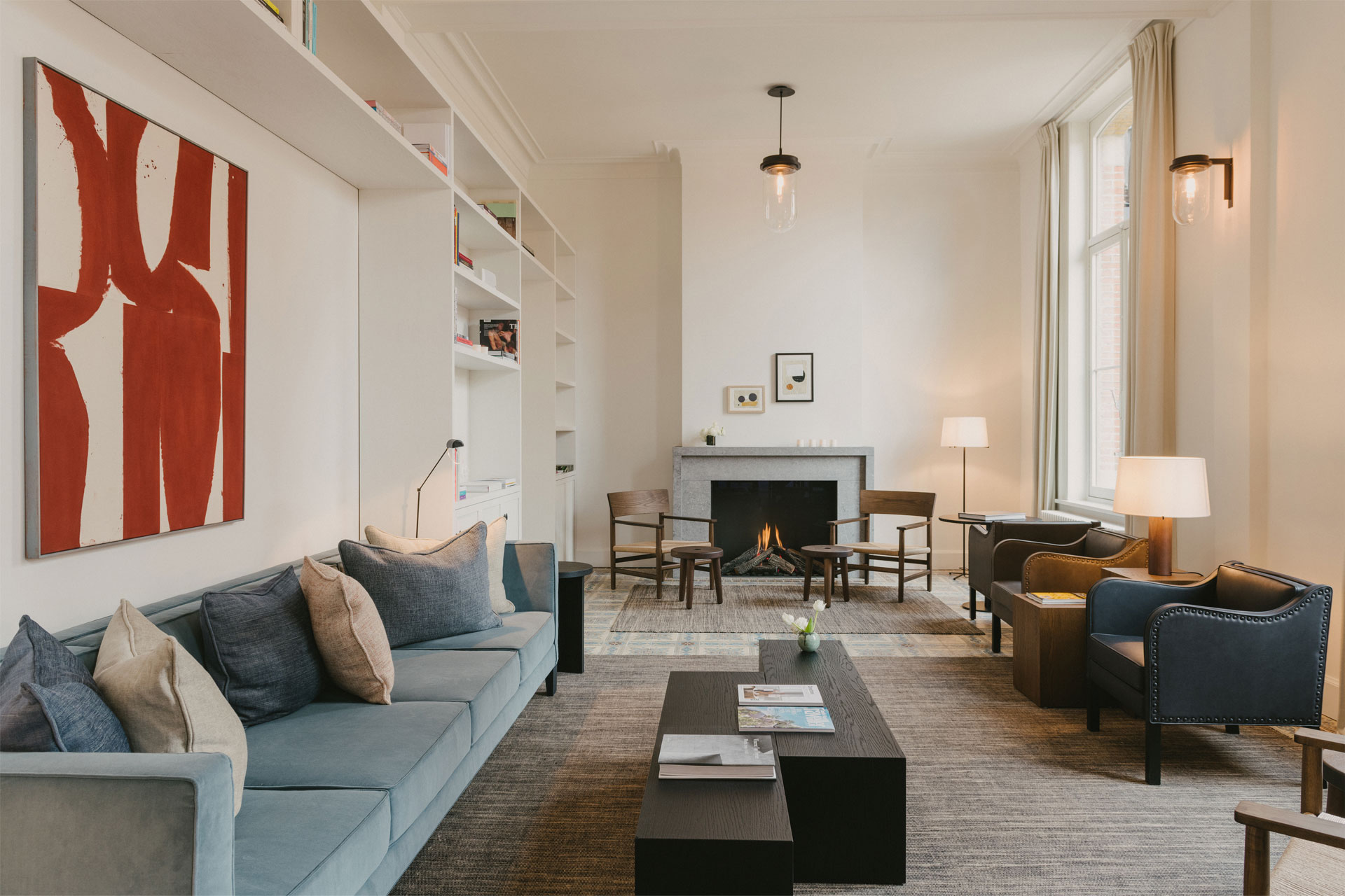 An interior shot of August hotel in Antwerp, Belgium.