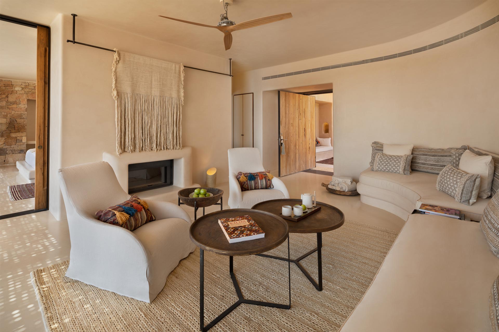 An interior shot of Six Senses Shaharut in Israel