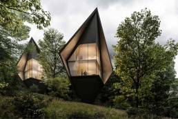 Peter Pichler has designed sustainable tree houses for West Virginia