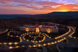 An exterior shot of Ajwa Cappadocia in Turkey