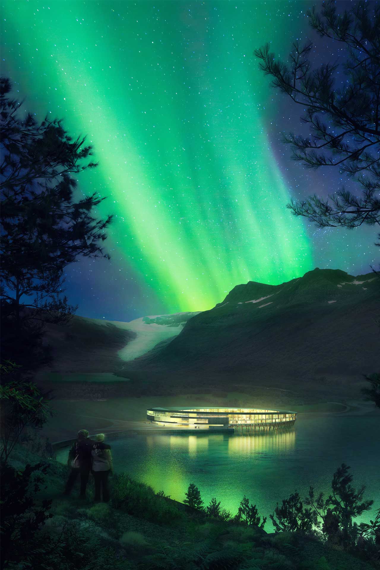 Svart under the northern lights