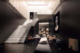 A rendering of Tribe hotel in Amsterdam, The Netherlands