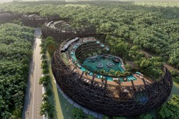 A rendering of Cocoon Hotel & Resort in Tulum, Mexico
