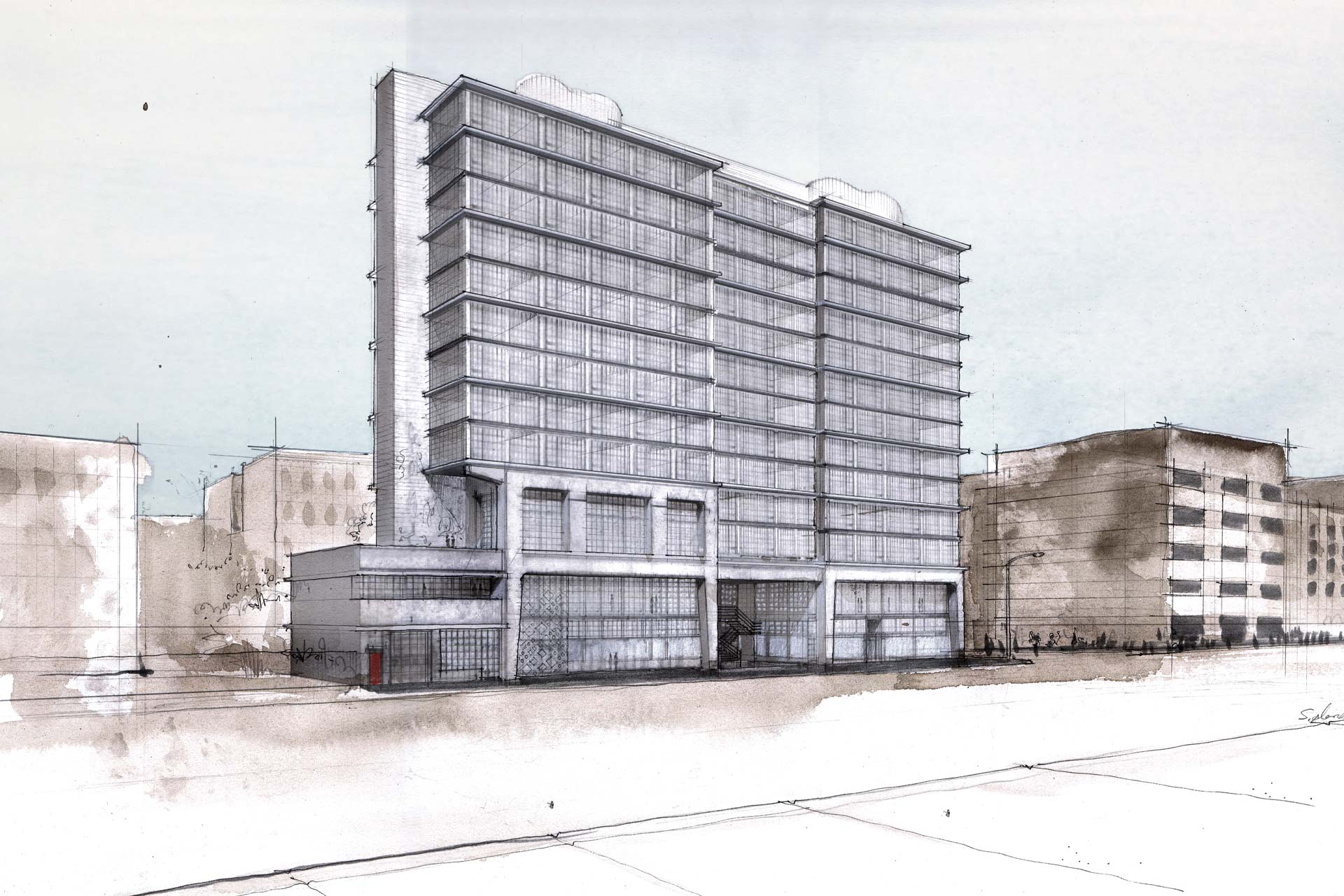 A rendering of Ace Hotel Brooklyn in New York