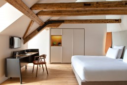 A new guestroom at Les Haras de Strasbourg in France