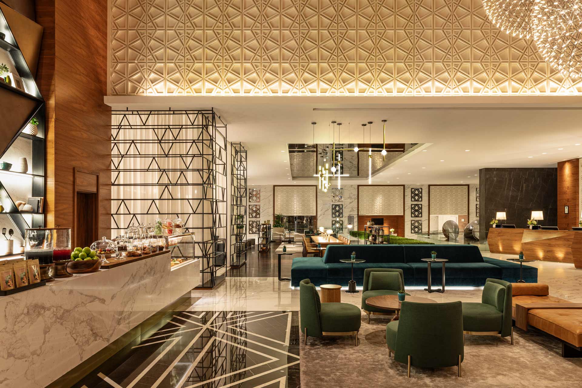 The new lobby at Sheraton Grand Dubai, UAE