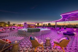 The Upside rooftop bar at Moxy Miami South Beach