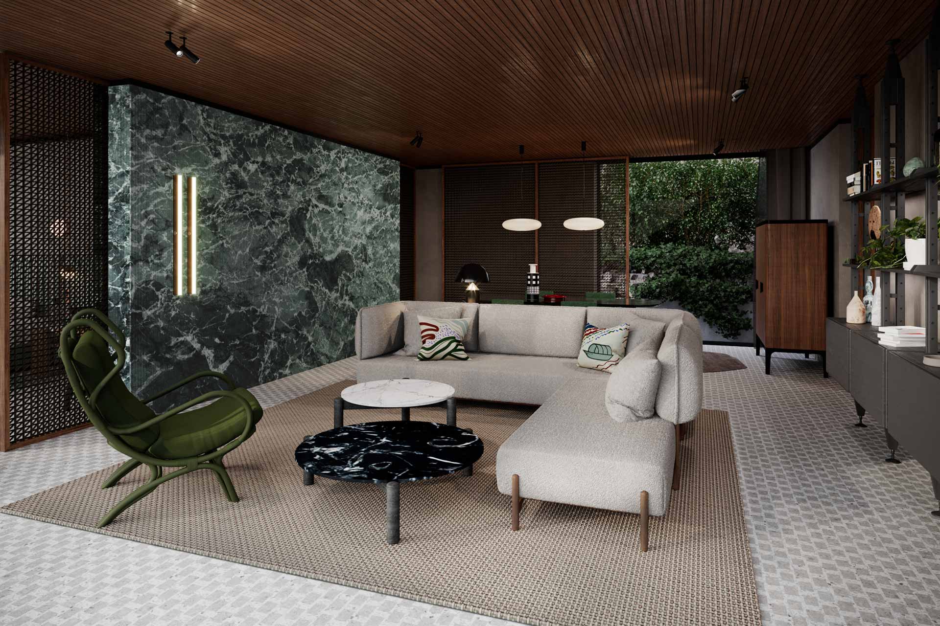 A rendering of a new Penthouse Suite at Il Sereno Lake Como in Italy