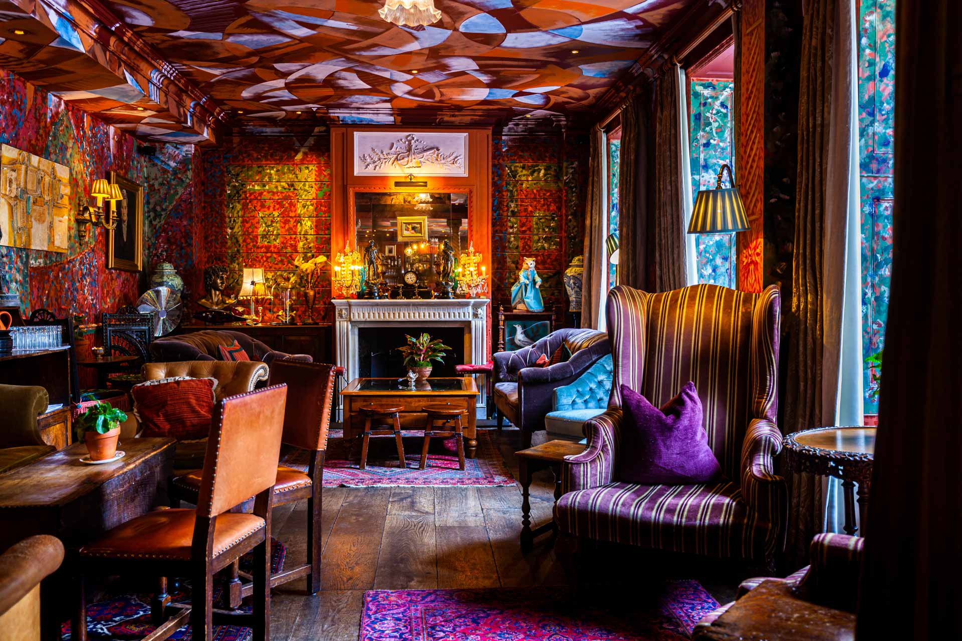 The cocktail lounge at The Zetter Townhouse Clerkenwell in London, UK