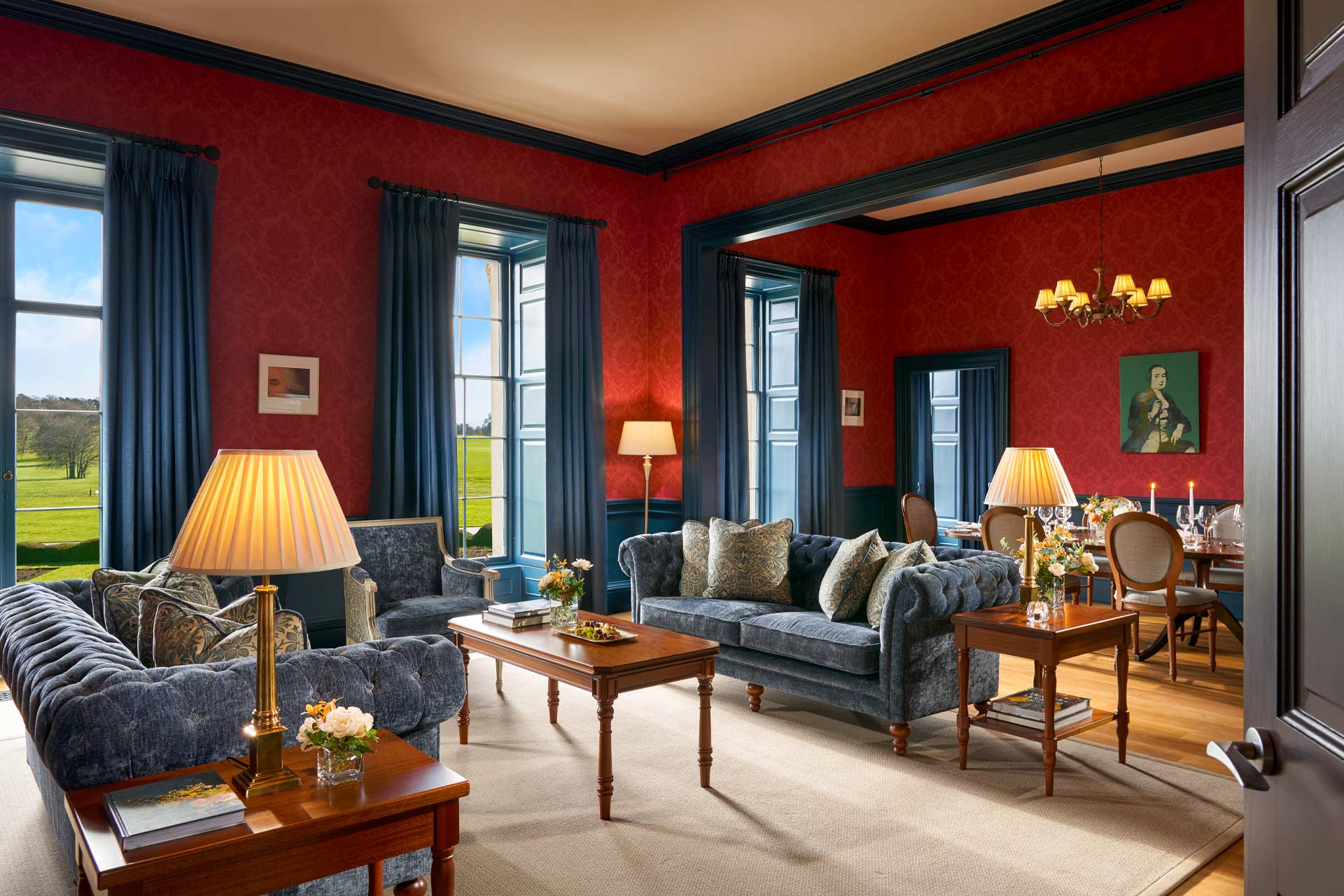 The Presidential Suite at Carton House in County Kildare, Ireland