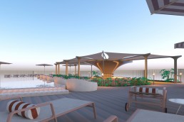A rendering of a new Next Hotel in Funchal, Madeira