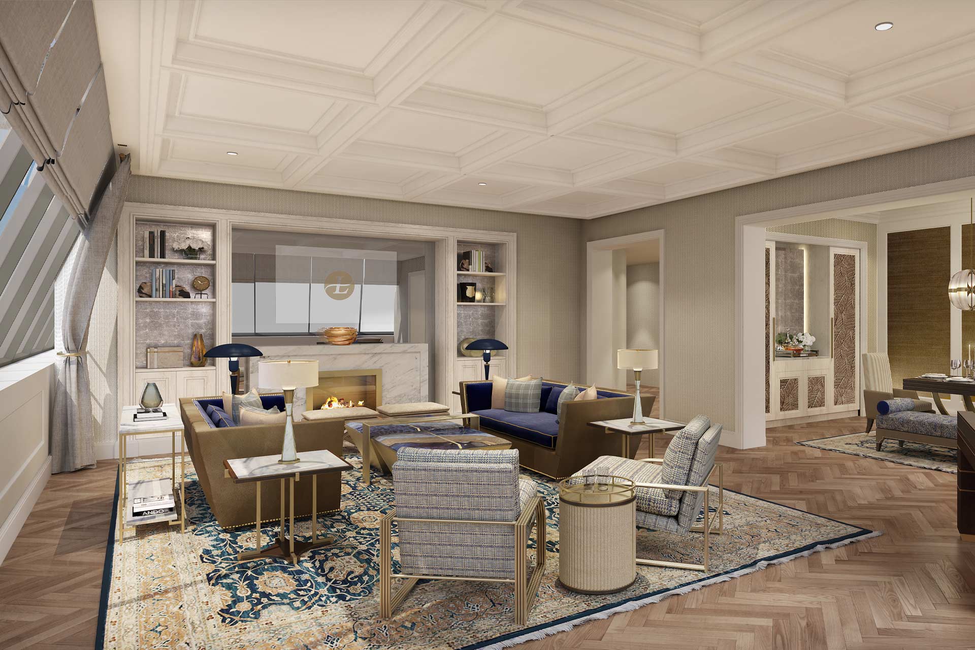 A rendering of The Langham Boston