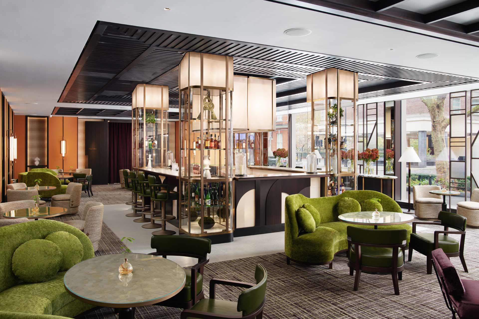 The lobby bar at Nobu Hotel London Portman Square