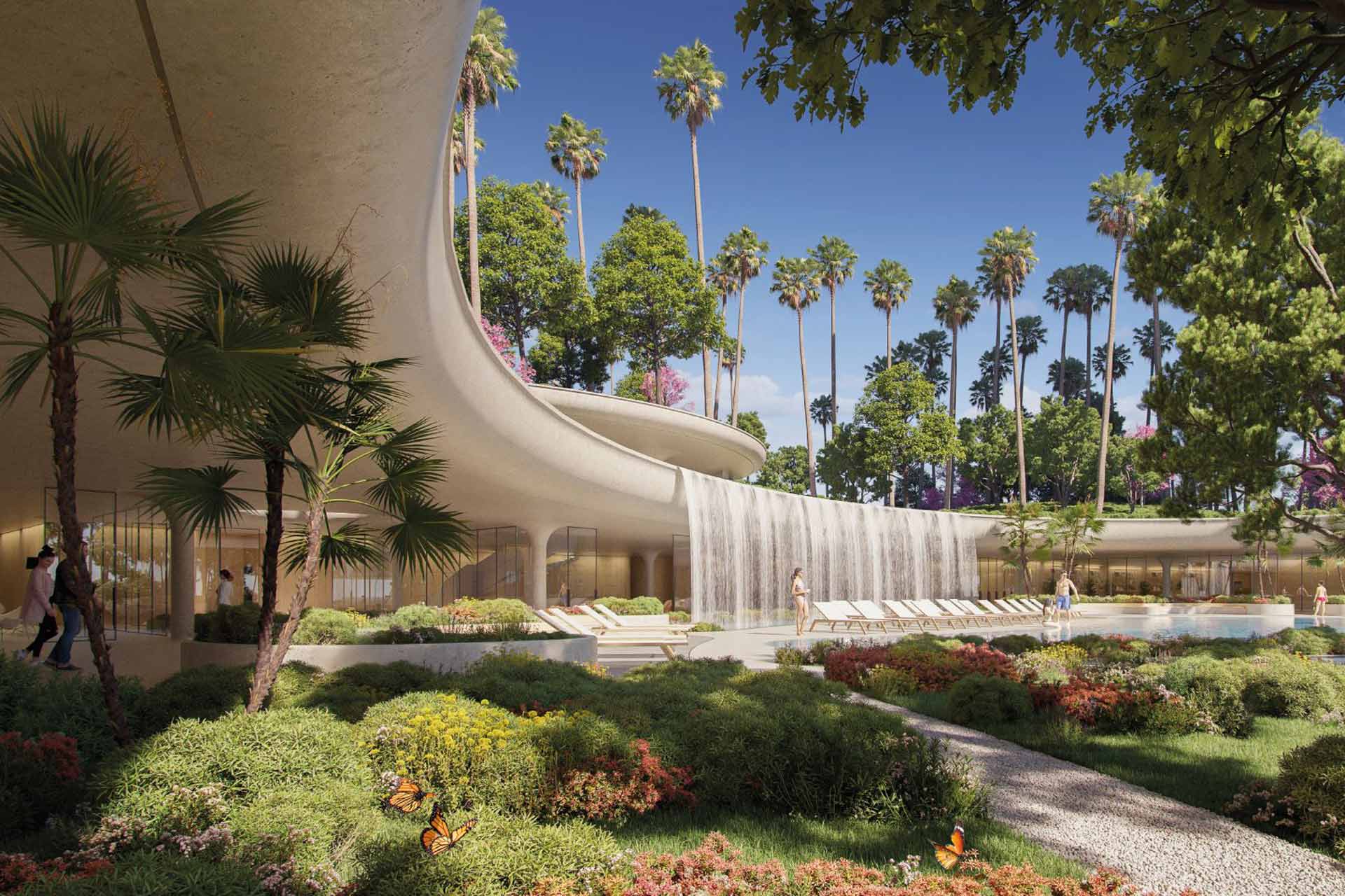 A rendering of One Beverly Hills in California