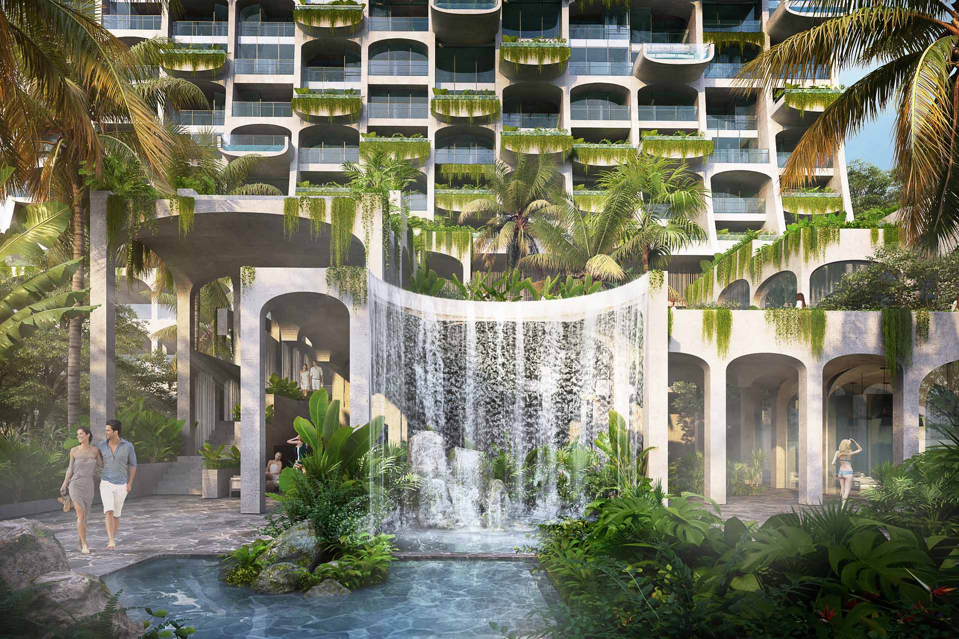 A rendering of Abaca Resort in the Philippines
