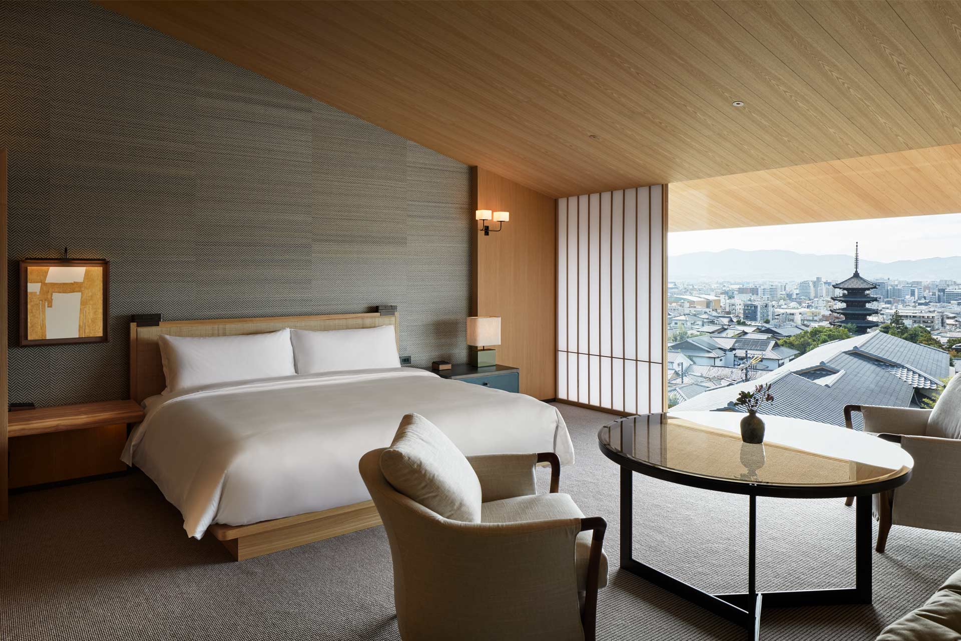 A guestroom at Park Hyatt Kyoto