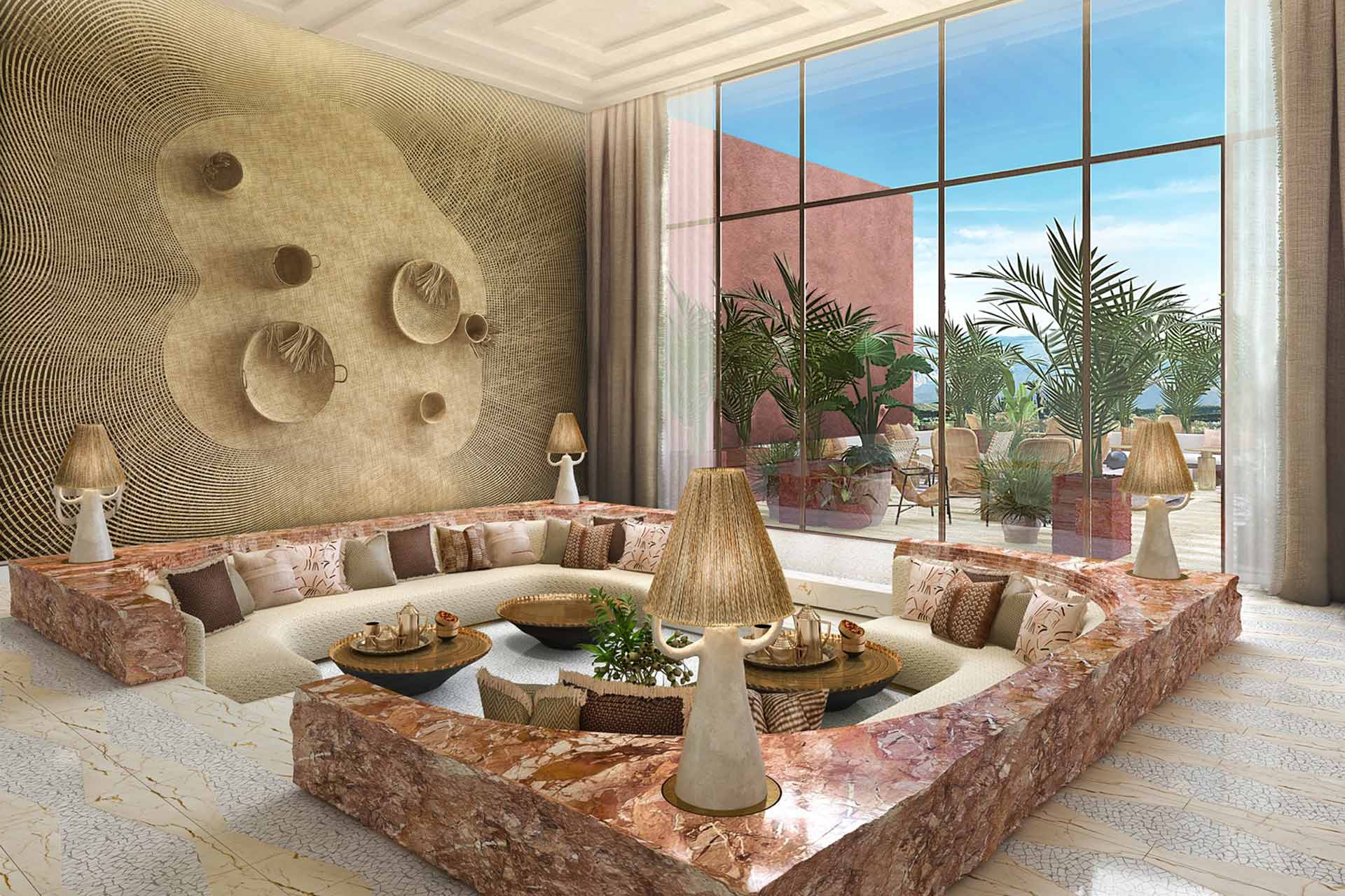 A rendering of St Regis Marrakech in Morocco