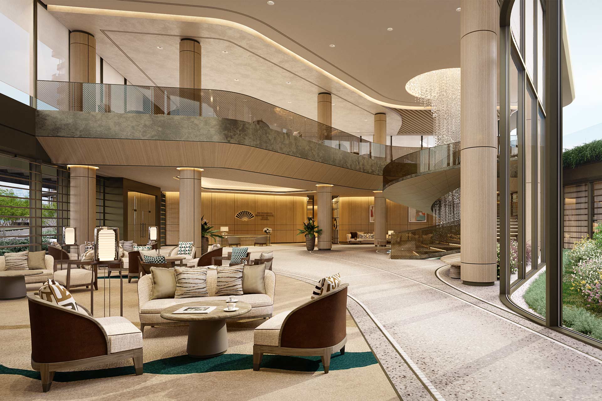 A rendering of Mandarin Oriental Etiler in Istanbul