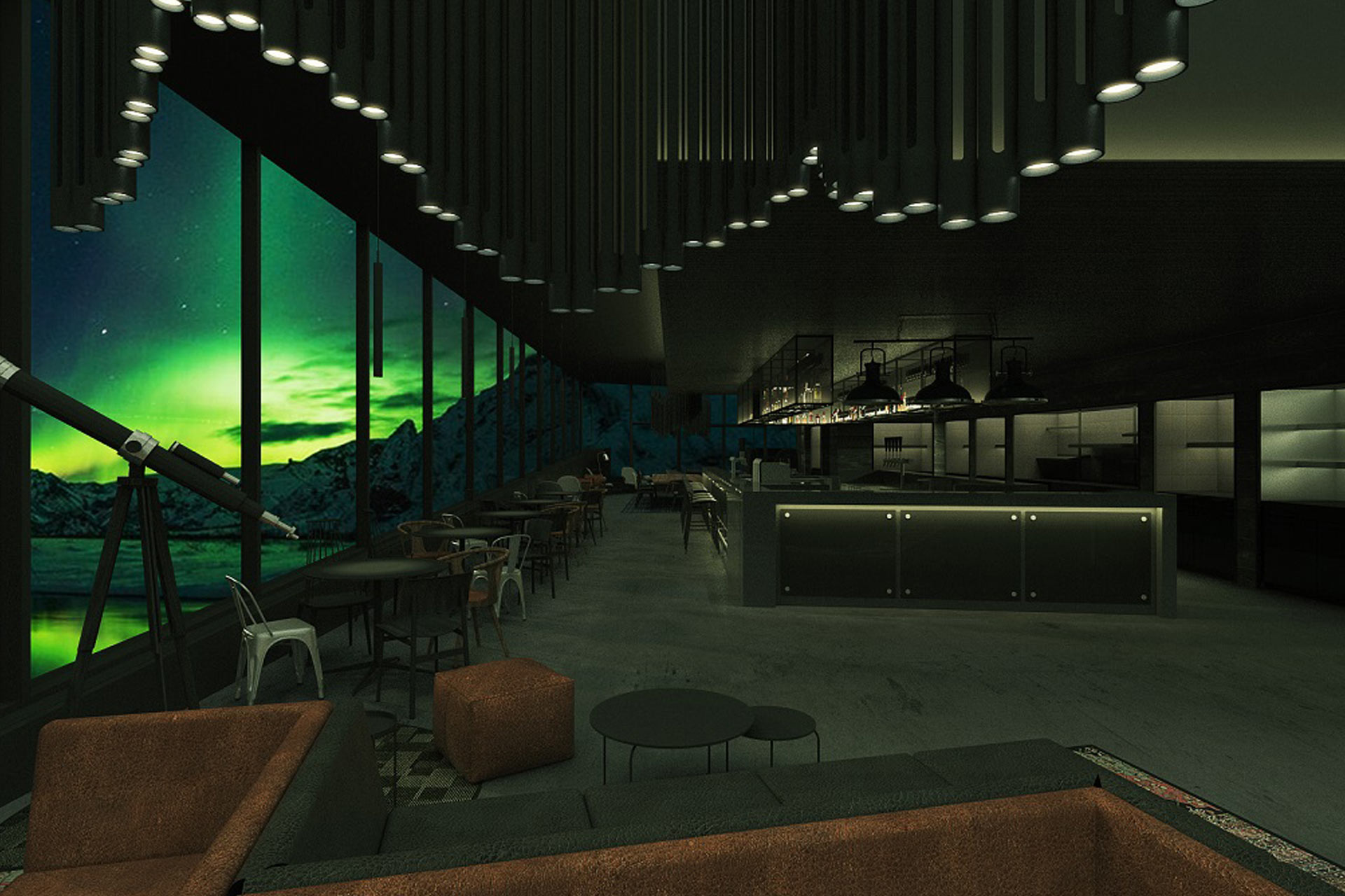 A rendering of Moxy Tromso in Norway