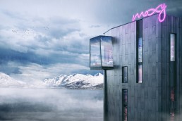 A rendering of Moxy Tromso in Norway