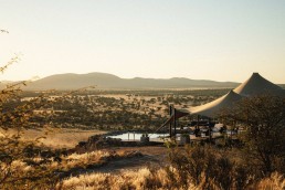 An exterior shot of Habitas Namibia in Africa