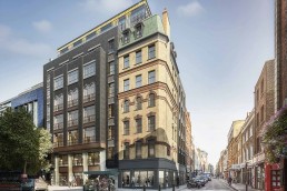 An exterior rendering of Broadwick Soho in London