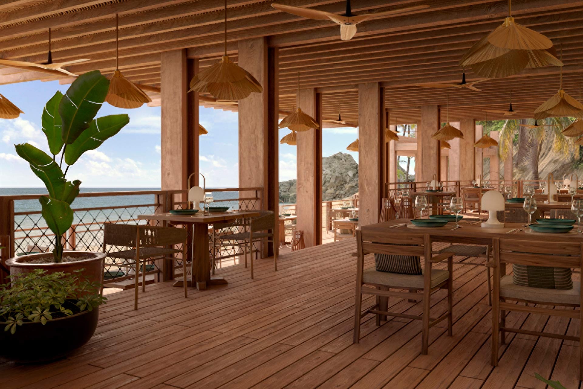 A rendering of Four Seasons Tamarindo in Mexico