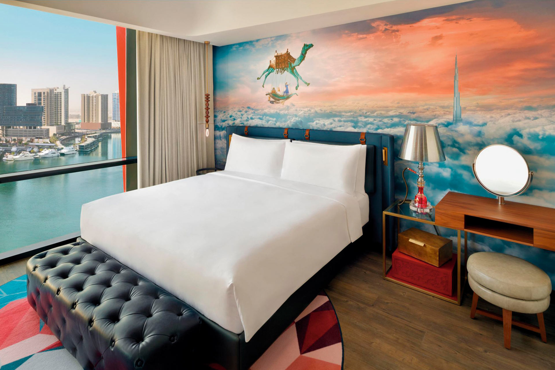 A guestroom suite at Hotel Indigo Dubai Downtown