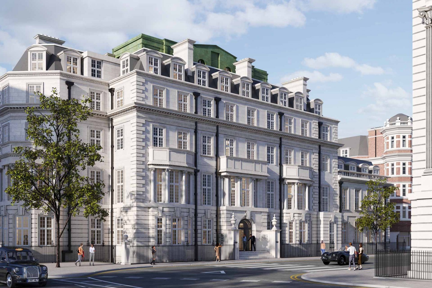 A rendering of The Twenty Two, a new hotel and private members' club in Mayfair, London