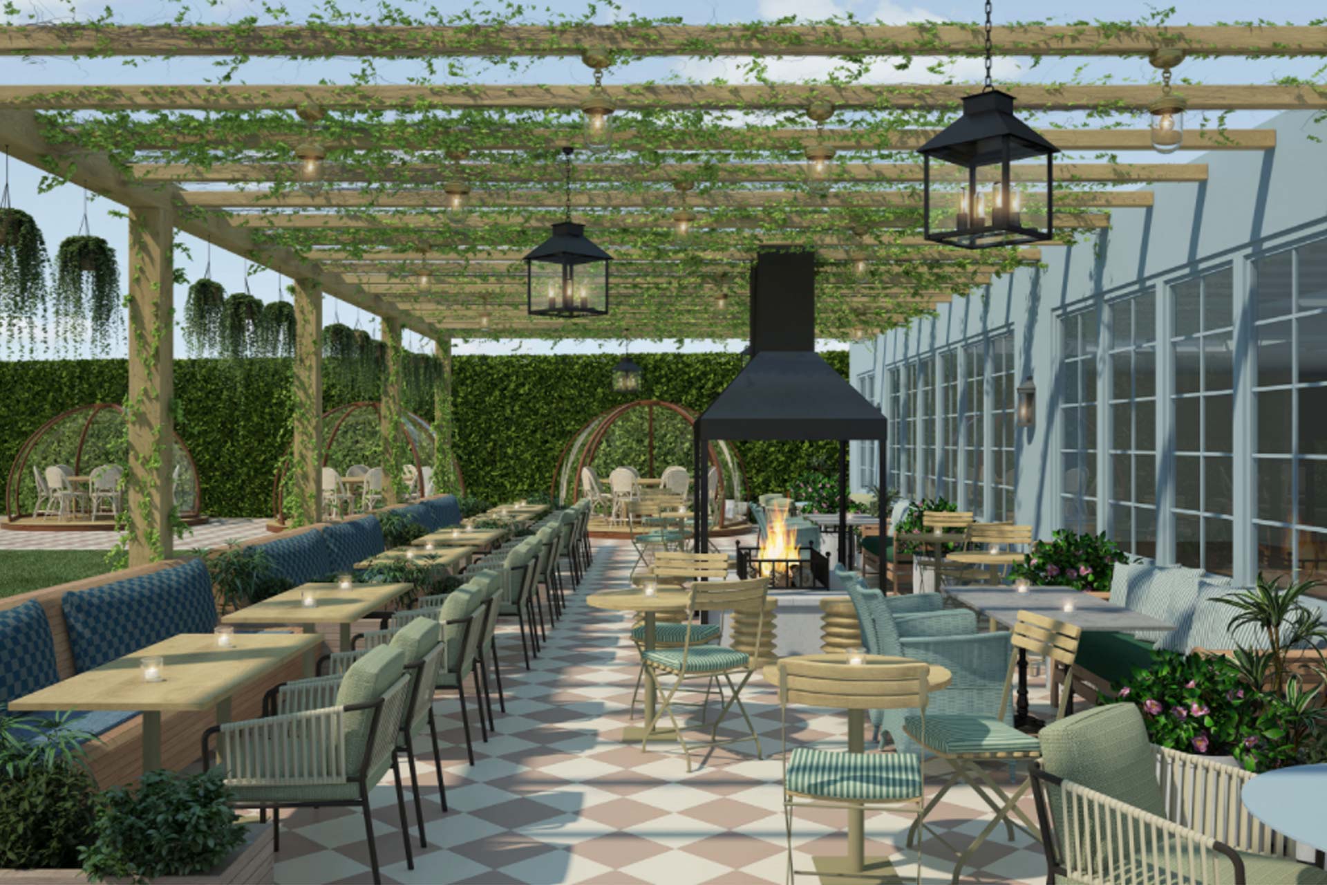 A rendering of The Georgian, Coppa Club in Surrey