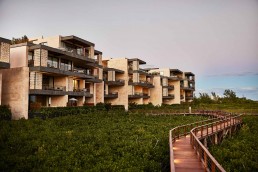 An exterior shot of Etéreo, Auberge Resorts Collection on Mexico’s Yucatan Peninsula