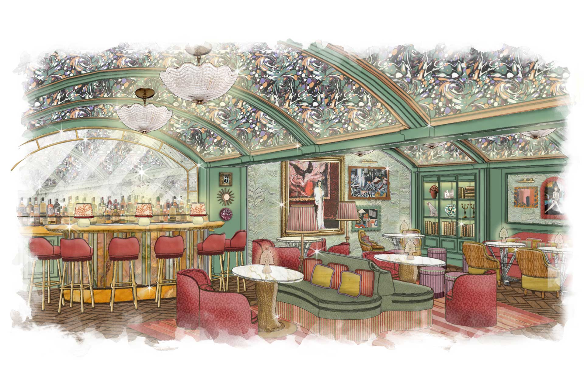 A rendering of Le Grand Mazarin in Paris