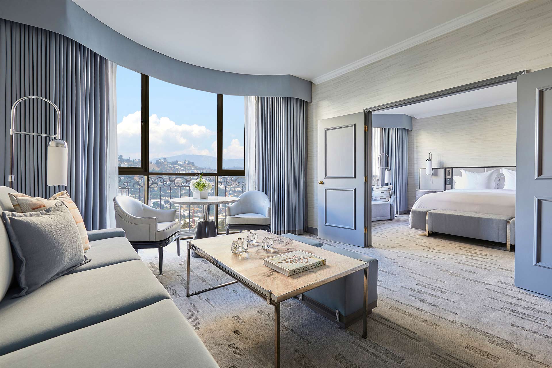 A new guestroom at Beverly Wilshire Hotel in California