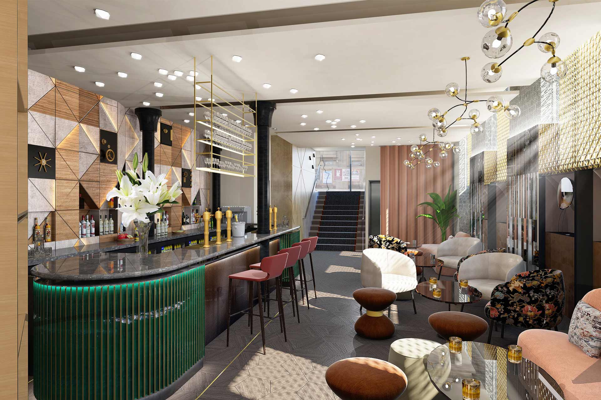 A rendering of Forty Seven hotel in Manchester