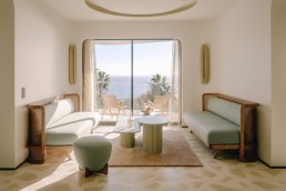 A guestroom at Hotel Belle Plage in Cannes