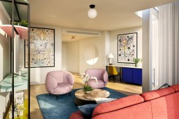 A rendering of Art'otel London Battersea Powerstation