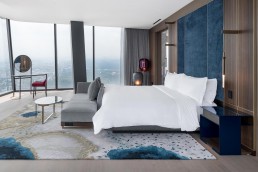 A guestroom at The Ritz-Carlton in Mexico City