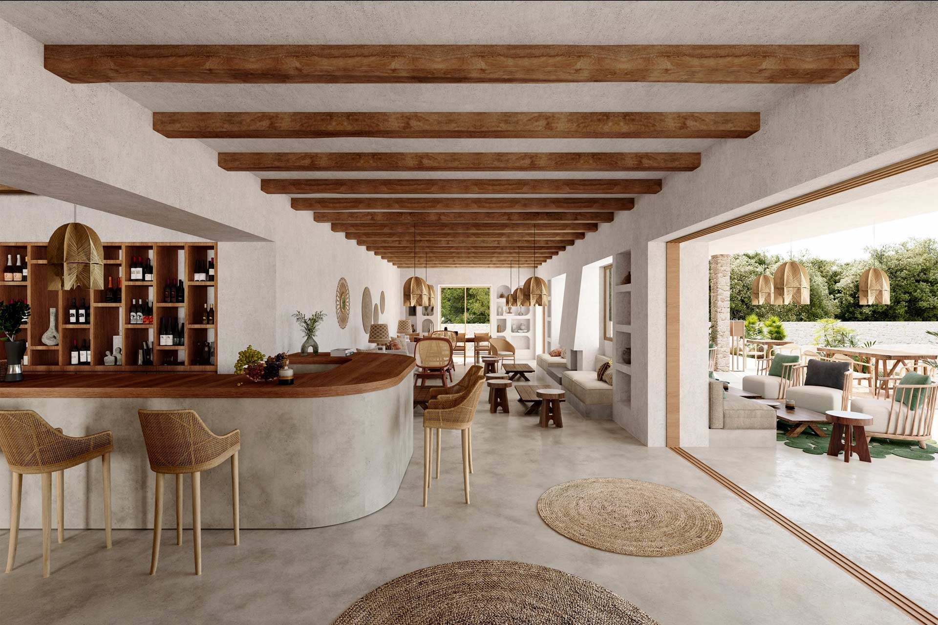 A rendering of Teranka in Formentera