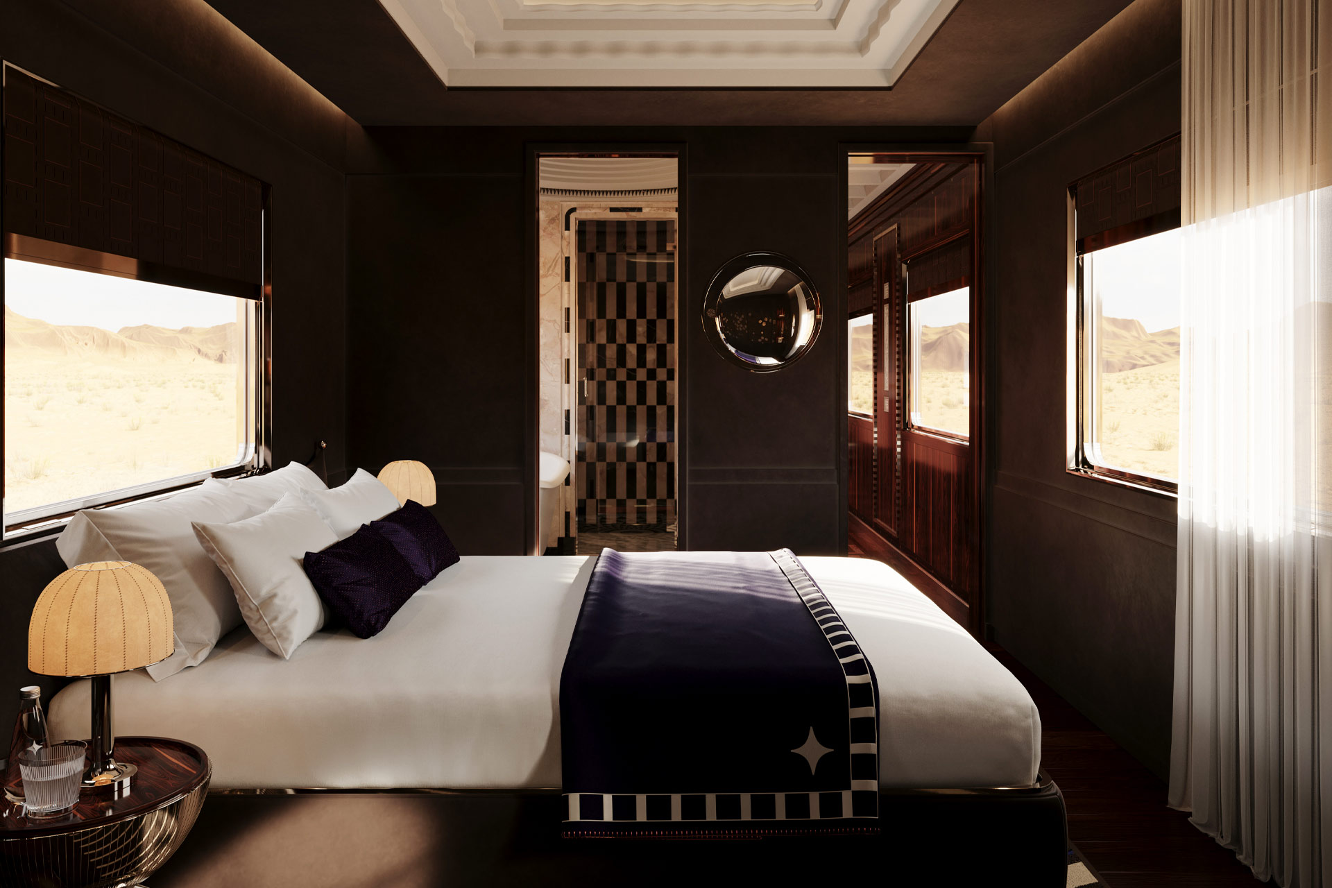 The Presidential Suite aboard the Orient Express