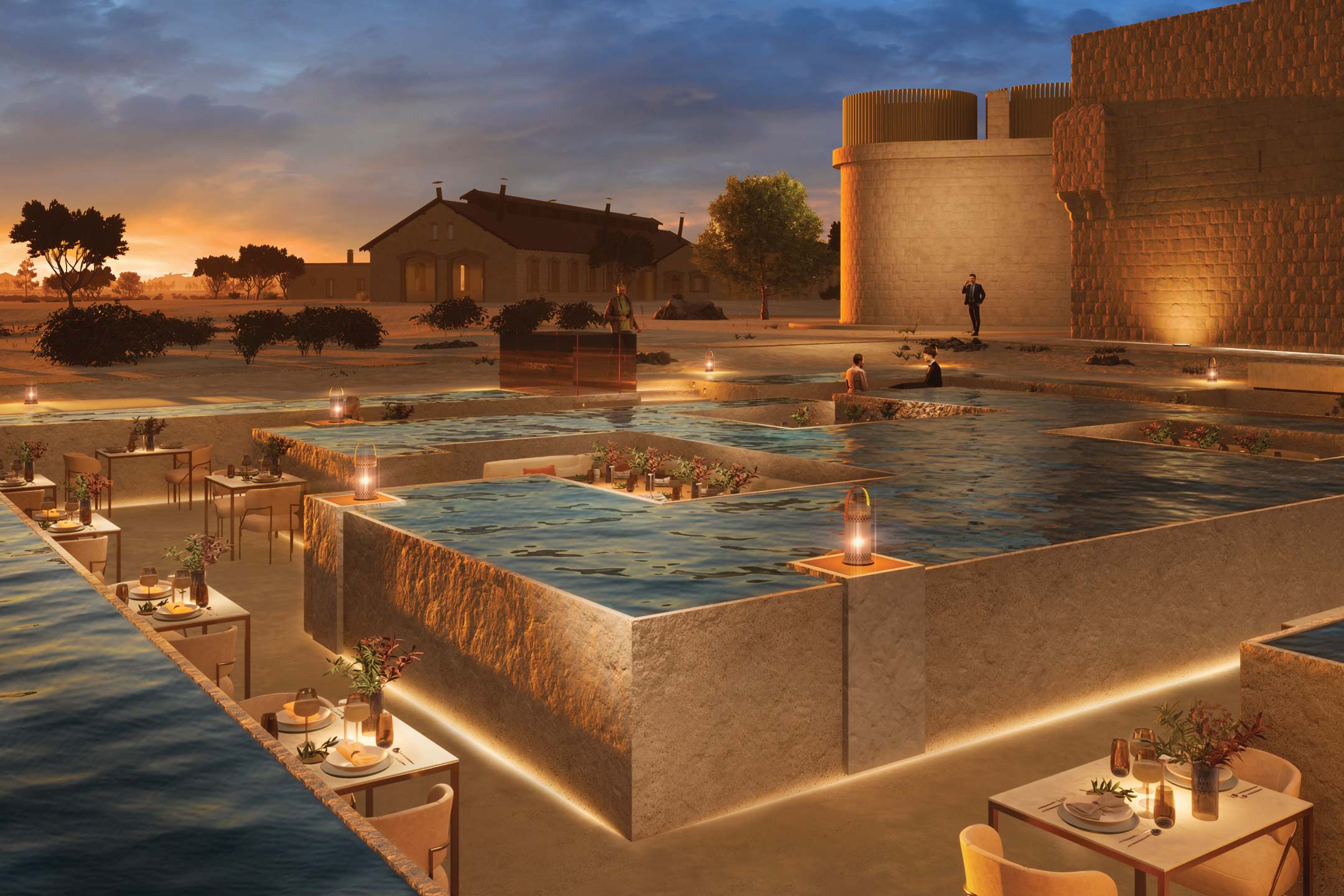 GHM The Chedi Hegra F&B Outdoor