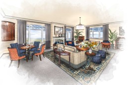 Russell Sage Designs Fairmont St Andrews Suite Living Room