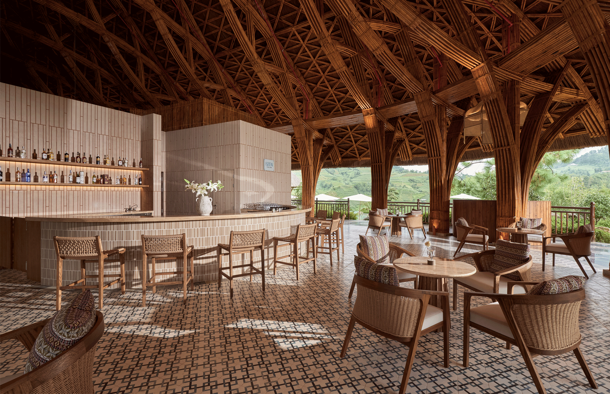 Image showing hotel interior of Gary Mu Gang Chai in Northern Vietnam