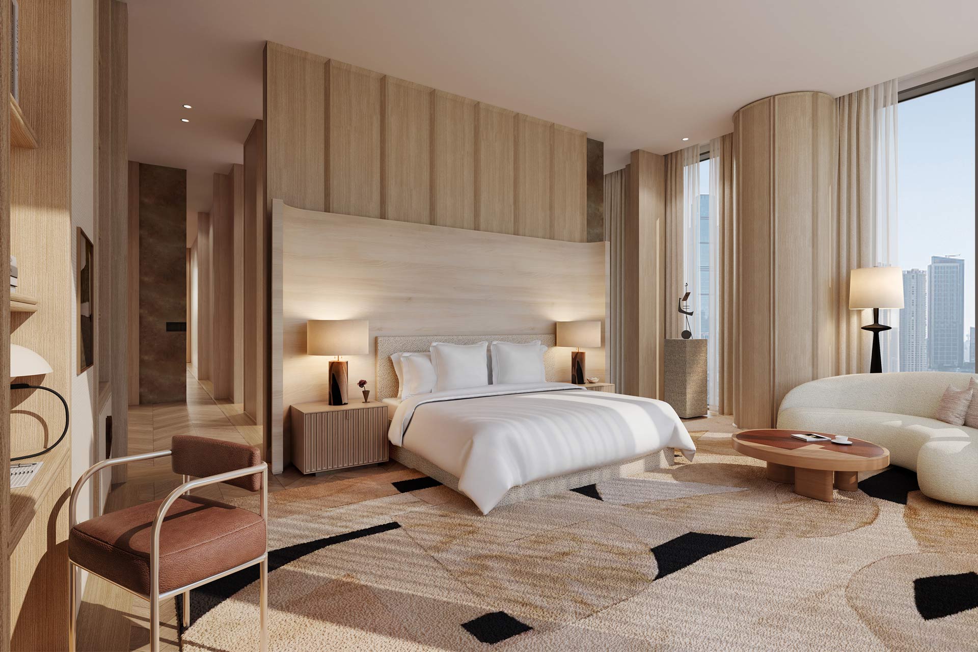 Four Seasons Hotel Philadelphia Sky Garden floor guestroom