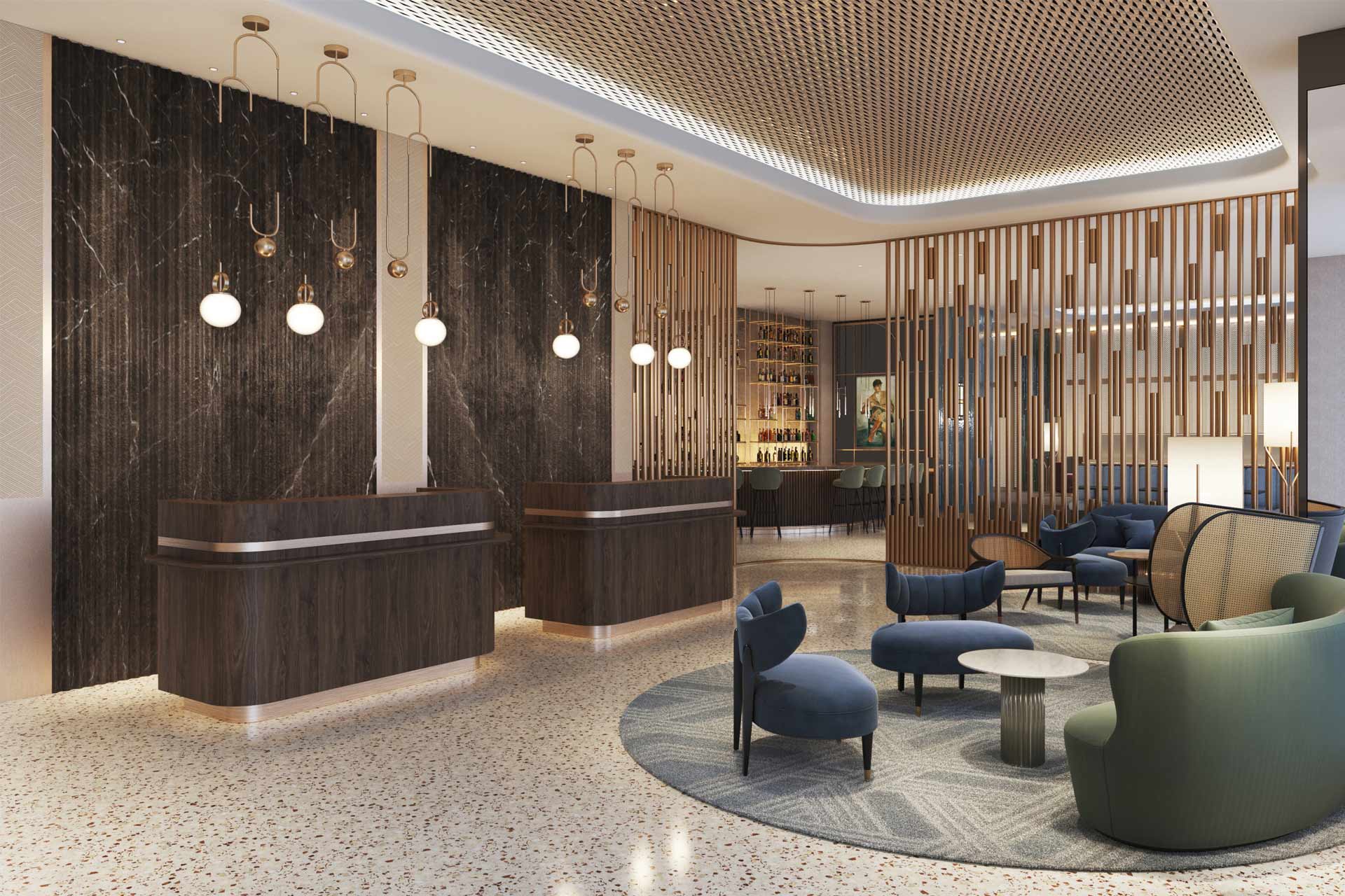 Luxembourg Marriott Hotel Alfa lobby