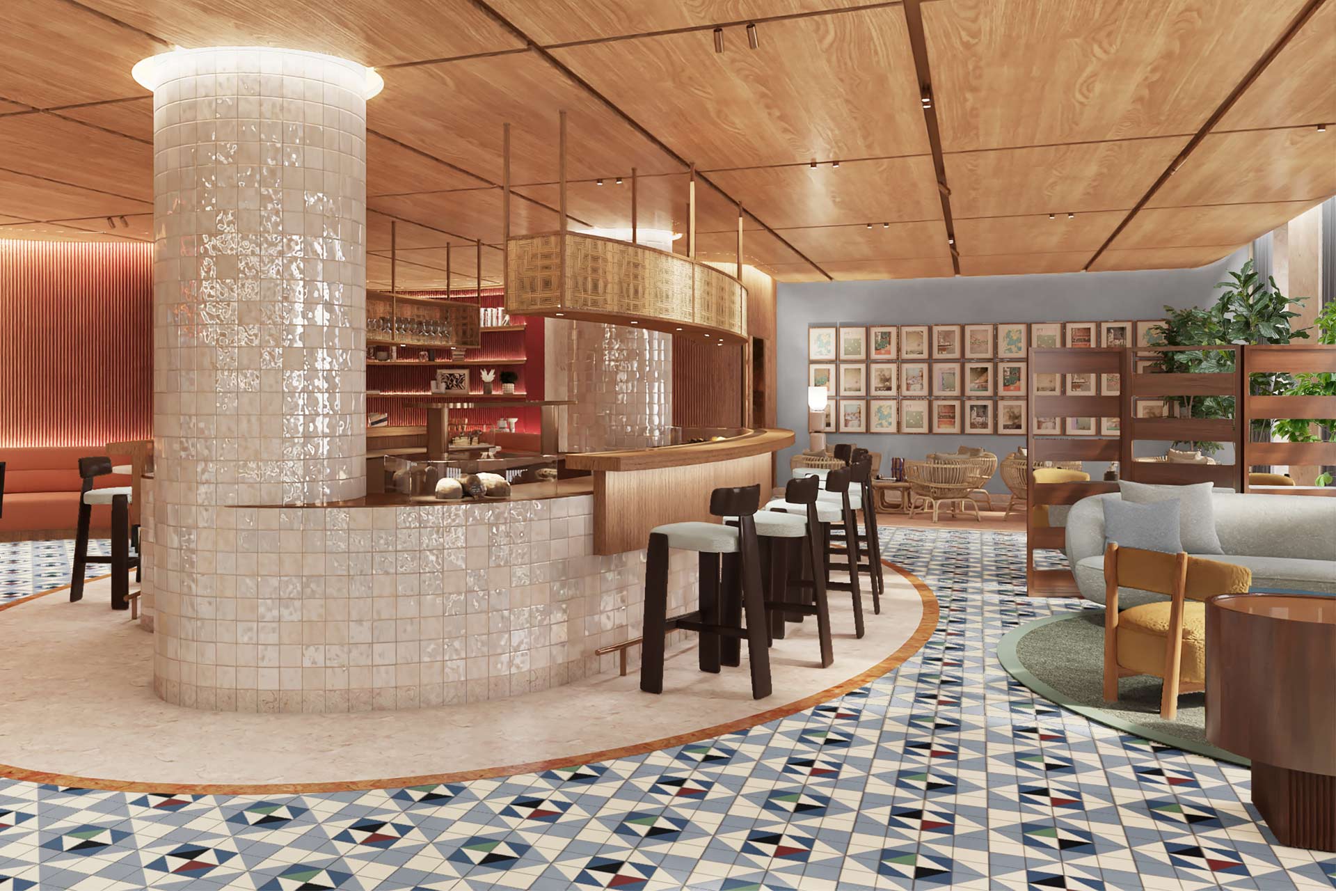 Andaz Lisbon lobby bar