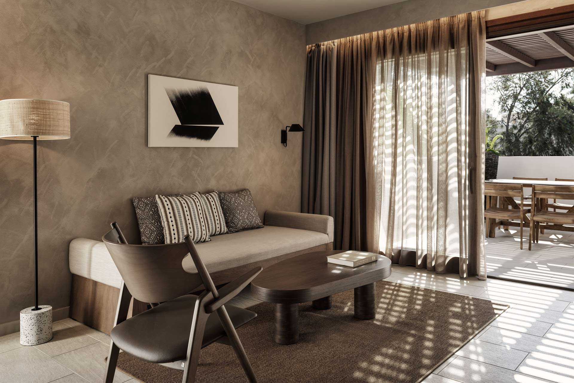 Aulus Lindos Rhodes sitting area