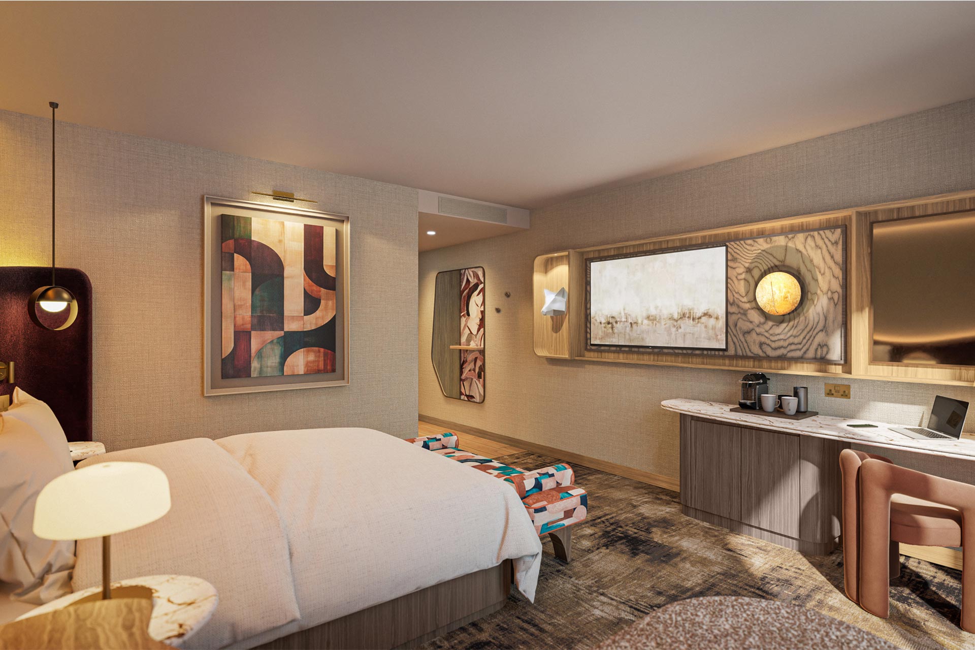 Hilton London Bankside guestroom