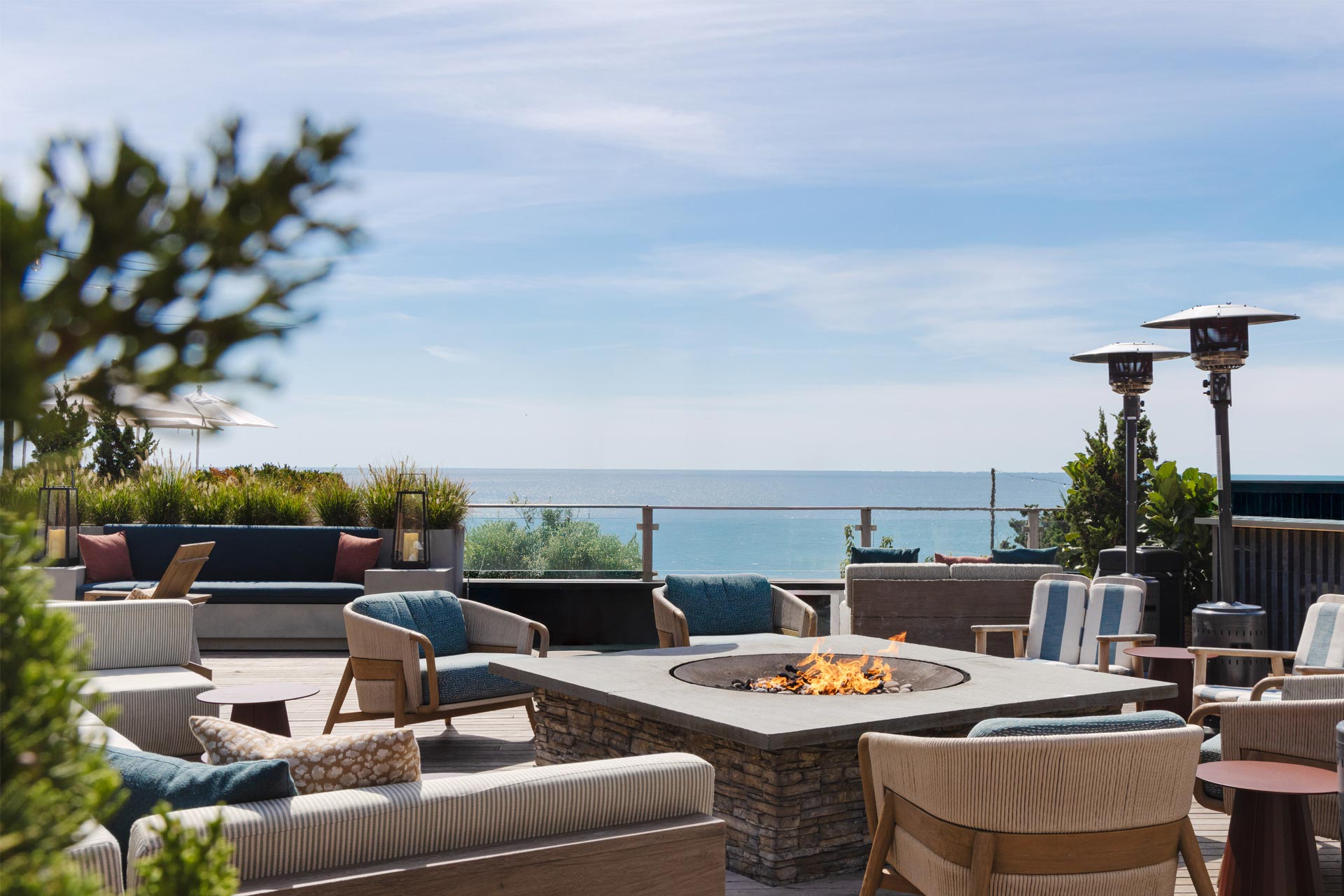 Gurneys Montauk Resort fire pit