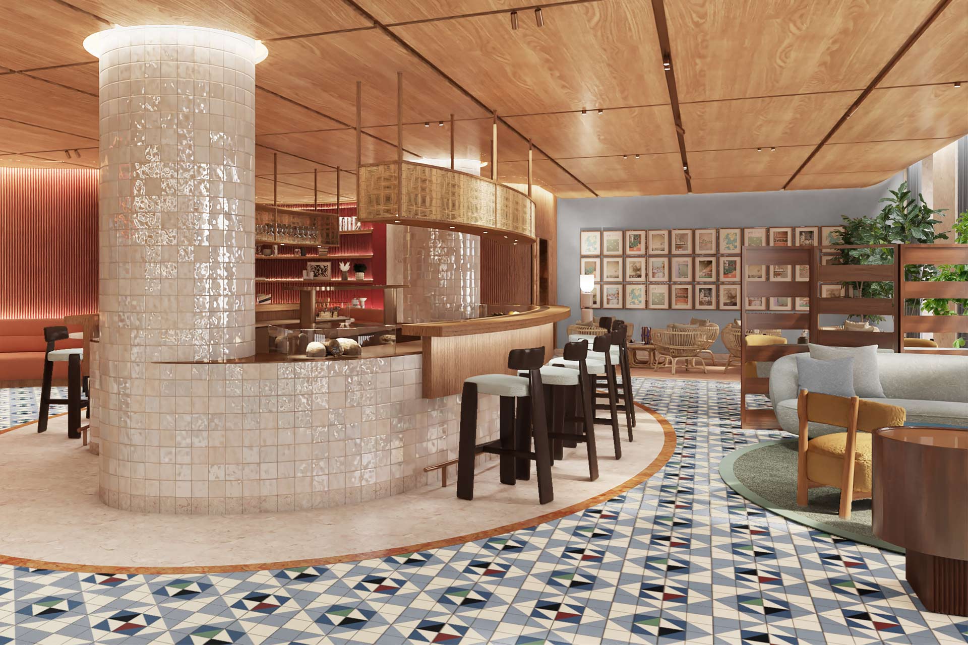 Andaz Lisbon lobby bar